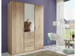 Šatníková skriňa Aachen, 135 cm, dub san remo