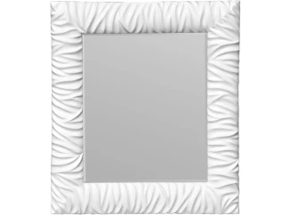 Nástenné zrkadlo Morská pena 50x60 cm, biele