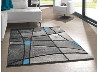 Koberec Brilliance 80x150 cm, šedo-tyrkysová abstrakcia