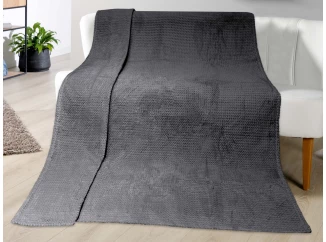 Kašmírová deka ZigZag 150x200 cm, antracit