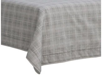 Prikrývka na posteľ Sonia, béžový károvaný vzor