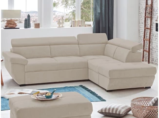 Rohová sedacia súprava Speedway, béžová látka, pravý roh