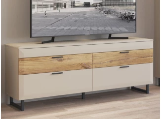 TV skrinka Romy, šedá/dub