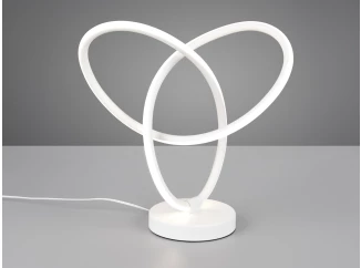 Stolová lampa LED Lando, biela