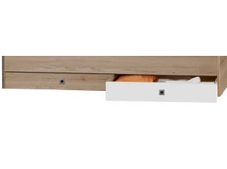 Sada úložných zásuviek pod posteľ Cariba, dub san remo/biela
