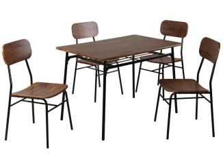 Jedálenský set (5 dielov) Manitoba, orech