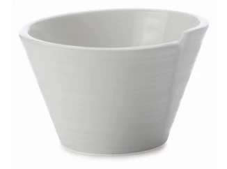 Kónická miska Cirque 5,5 cm, biela