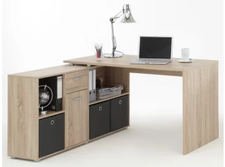 Písací stôl s regálom Lex, dub sonoma