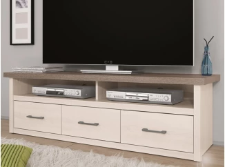 TV  skrinka Luca, dub/bielená pínia