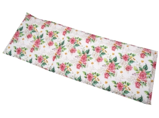 Záhradný polster Rosie 60x190 cm, ruža, biely
