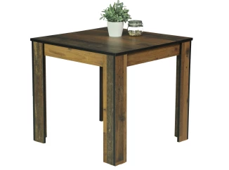 Jedálenský stôl Erika 80x80 cm, vintage optika dreva