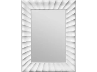 Nástenné zrkadlo 60x90 cm, biele