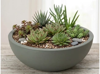 Kvetináč Kanten 40x16 cm, zelený