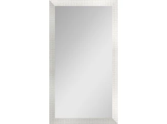 Nástenné zrkadlo Glamour 40x80 cm, biela štruktúra