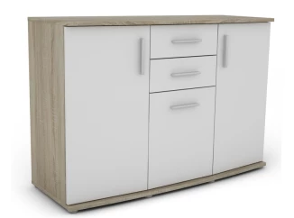 Komoda Rondo, dub sonoma/biela