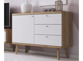 Komoda Primo, dub riviera/biela