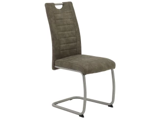 Jedálenská stolička Ulla, hnedá vintage látka