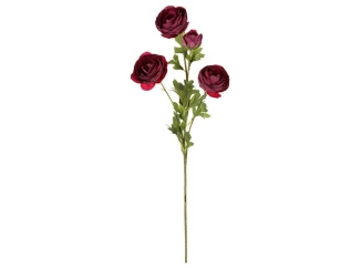 Umelá kvetina Pivonka 70 cm, bordó