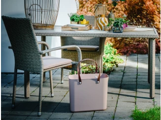 Obdĺžnikový  záhradný stôl Alford 150x90 cm, béžový