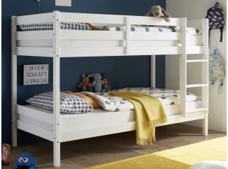 Dvojposchodová posteľ Casper 90x200 cm, biela