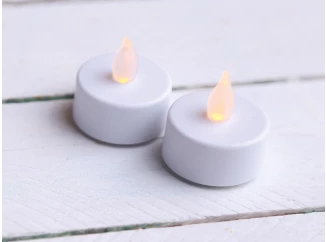 LED čajová sviečka (2 ks) biela, 3,8 cm