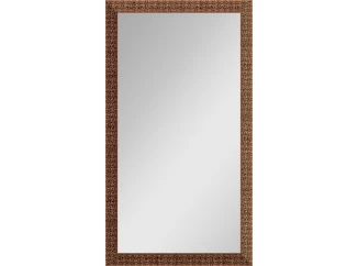 Nástenné zrkadlo Glamour 40x80 cm, medená štruktúra