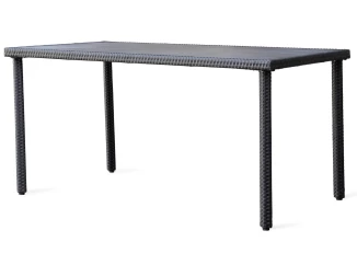 Obdĺžnikový záhradný stôl Alford 150x90 cm, černý