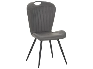 Jedálenská stolička Nottingham, šedá vintage optika kože