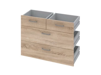 Sada zásuviek (4 ks) Mega 02, dub sonoma