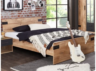 Posteľ Liverpool 140x200 cm, dub