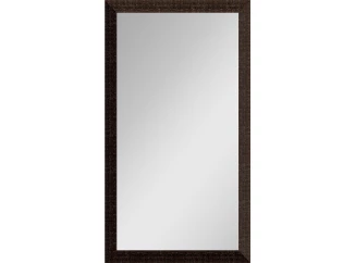 Nástenné zrkadlo Glamour 40x80 cm, hnedá štruktúra