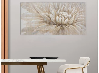 Ručně malovaný obraz Lekno, 140x70 cm