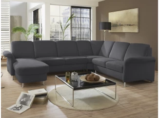 Sedacia súprava Joker, tvar U, šedá látka, bez funkcií