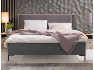 Posteľ s úložným priestorom Almo 160x200 cm, dub estana/antracit