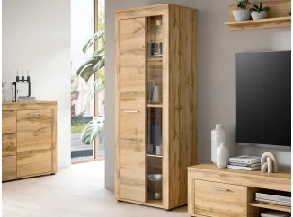 Stojacia/závesná vitrína Jana, 60 cm, dub wotan