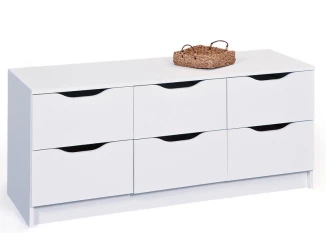 Zásuvková (TV)komoda Westphalen, biela