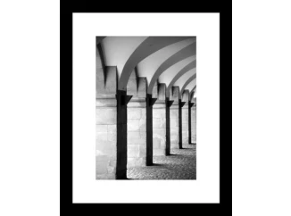 Rámovaný obraz Architektúra 24x30 cm, čiernobiely