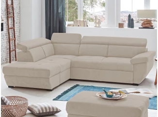 Rohová sedacia súprava Speedway, béžová látka, ľavý roh