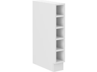 Dolný kuchynský regál Luna, 15 cm, biely