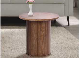 Okrúhly odkladací stolík Seline, 40 cm, dub