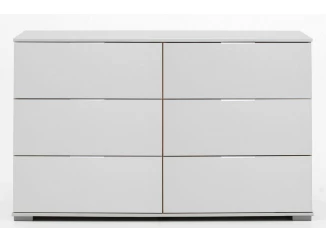 Zásuvková komoda Easy Plus, 130 cm, biela