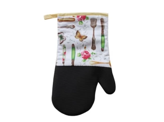 Kuchynská rukavica 31 cm, neoprén, príbor