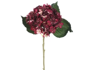 Umelá kvetina Hortenzia 50 cm, bordó