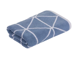 Uterák Triangle 50x100 cm, Niagara modrá, grafický vzor