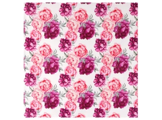 Obrus Ružové pivonky, 80x80 cm
