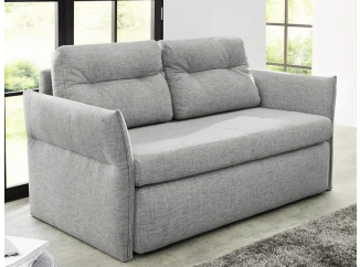 Rozkladacia pohovka Tim, šedá tkanina