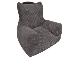 Detské kreslo Tobi Plus, šedá štruktúrovaná látka