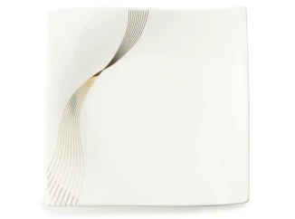 Plytký tanier Frequency 22x22 cm, biely