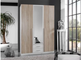 Šatníková skriňa Skate 119-484, dub/biela