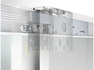 Brzda s tlmením dojazdu k stredovým posuvným dverám skrine Capri